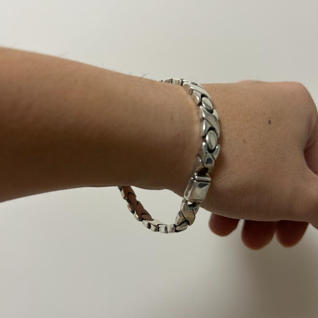 希少 メキシコ シルバー925 チェーンブレスレット タスコ メンズ　レディース