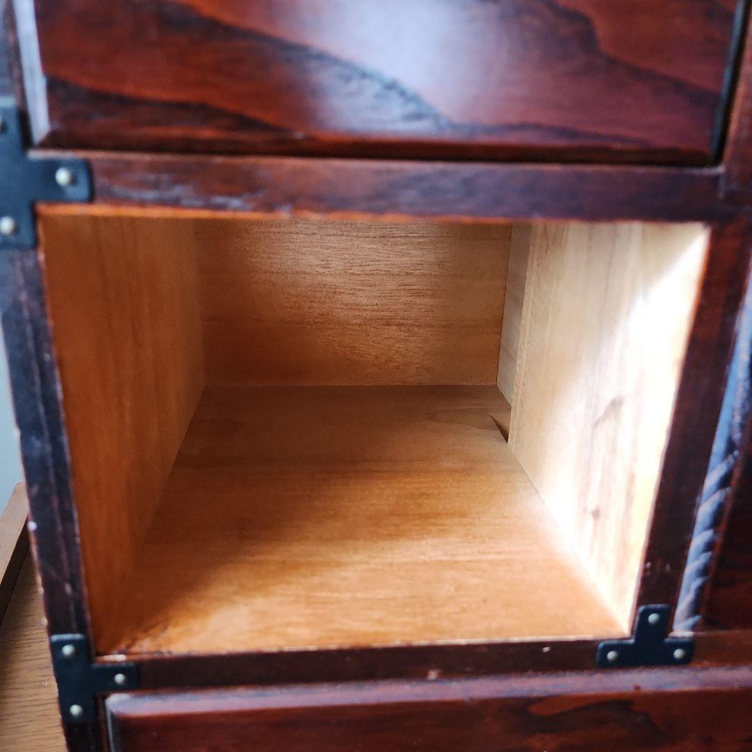 階段箪笥 小物入れ インテリア ミニチェスト アンティーク 昭和レトロ
