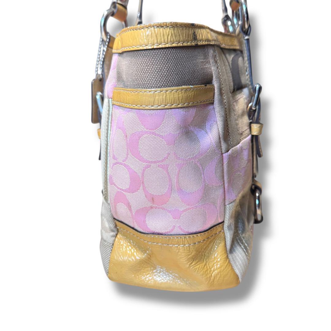 コーチ COACH パッチワーク トートバッグ 肩がけ シグネチャー A4