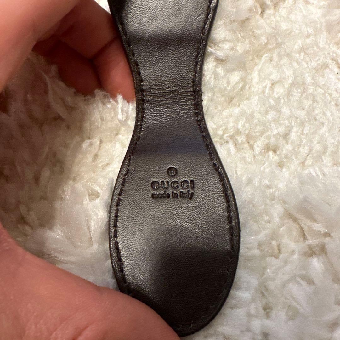 値下げしました！GUCCI レザー マネークリップ GGパターン