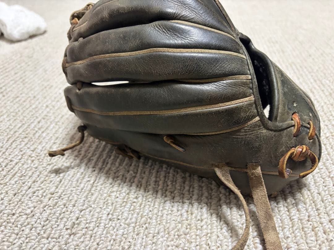 アシックス軟式野球グローブ 黒色 オーダーグローブ