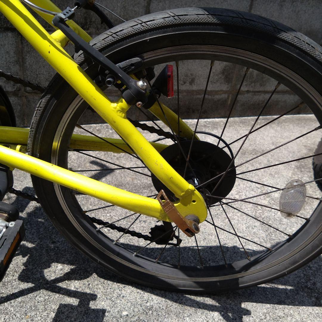 町田市引取限定　CYLVA 折りたたみ自転車 イエロー