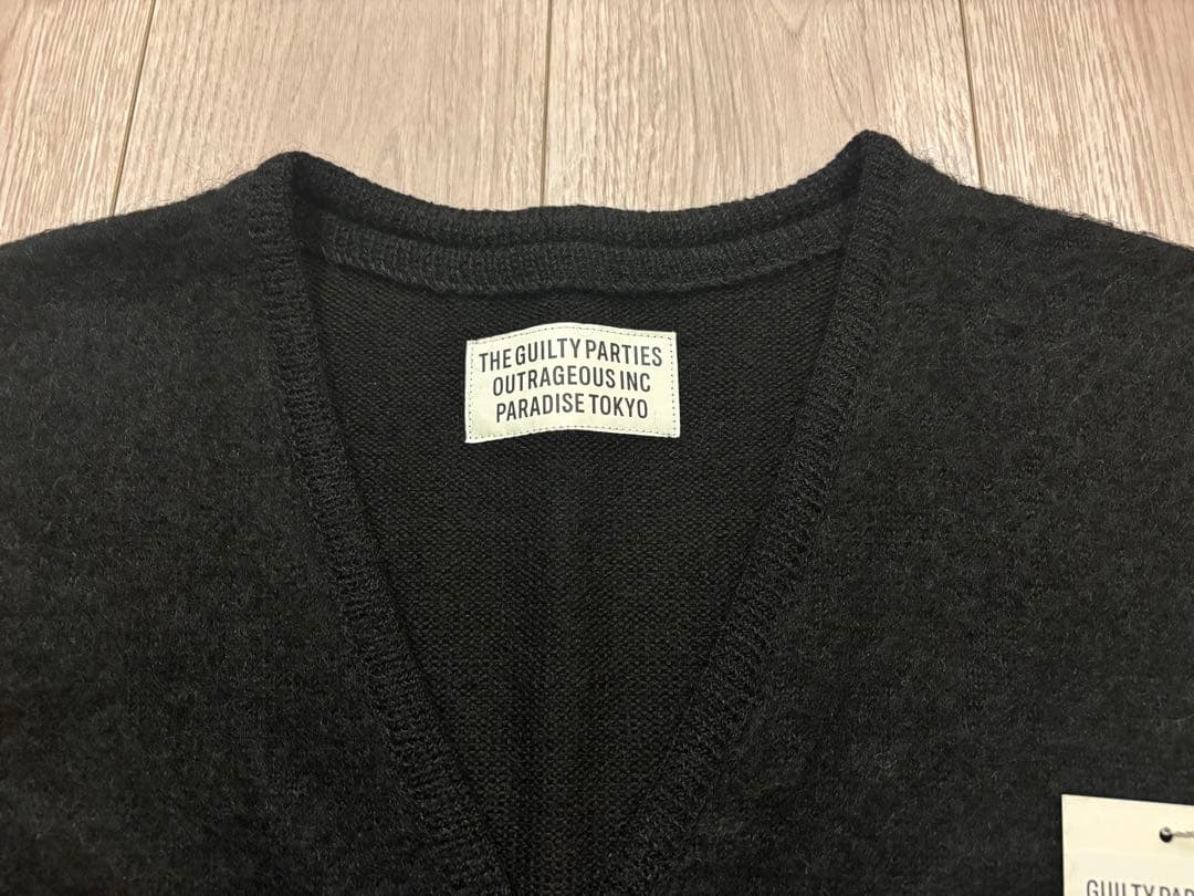 WACKOMARIA MOHAIR CARDIGAN モヘアカーディガン 黒