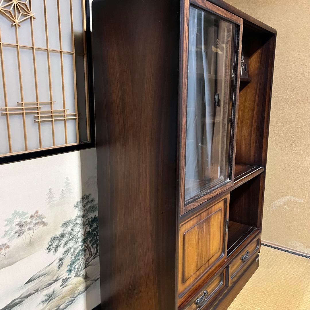 水屋箪笥 和箪笥 茶箪笥戸棚 昭和レトロ 飾り棚