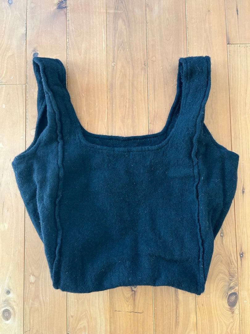 BLACK COMME des GARCONS ウール縮絨トートバッグ