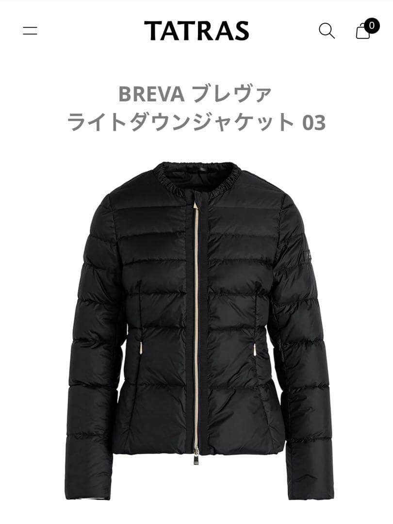 【新品・未使用】タトラス Breva ブレヴァ ダウンジャケット 黒 03