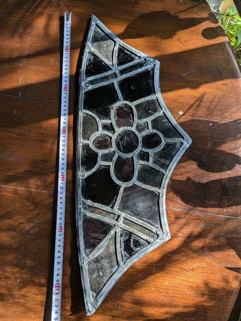 本物伝統技法！ イタリア 教会 バラ窓 アンティークステンドグラス