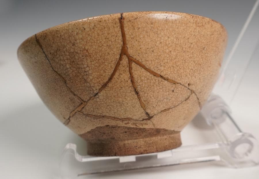 時代 古萩茶碗 用心箱 茶道具