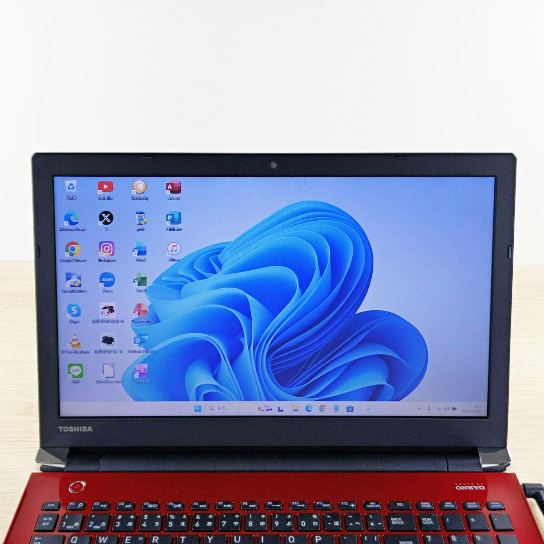 快速SSD256GB☆メモリ16GB☆Win11 東芝ノートパソコン カメラ付き