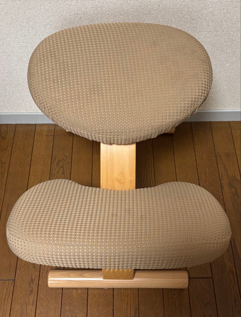 サカモトハウス　バランスチェア・イージー　ライトグリーン カバー ソフトブラウン