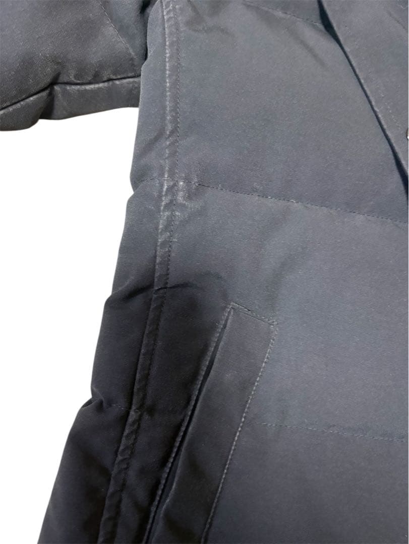   レディース ダウンコート ネイビーM ファー付き