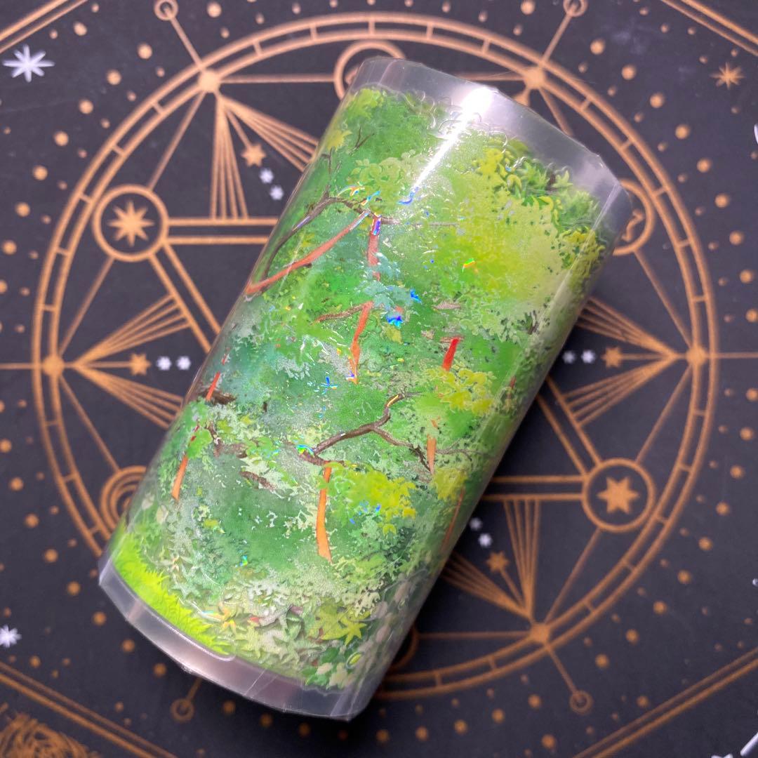 【9374】海外5m巻　貝殻光カッティングマスキングテープ　木　自然　装飾背景系