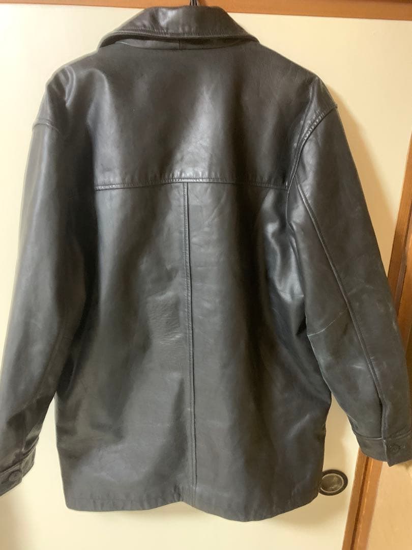 OLD GAP Leather Car Coat カーコート 野村訓市 黒 M