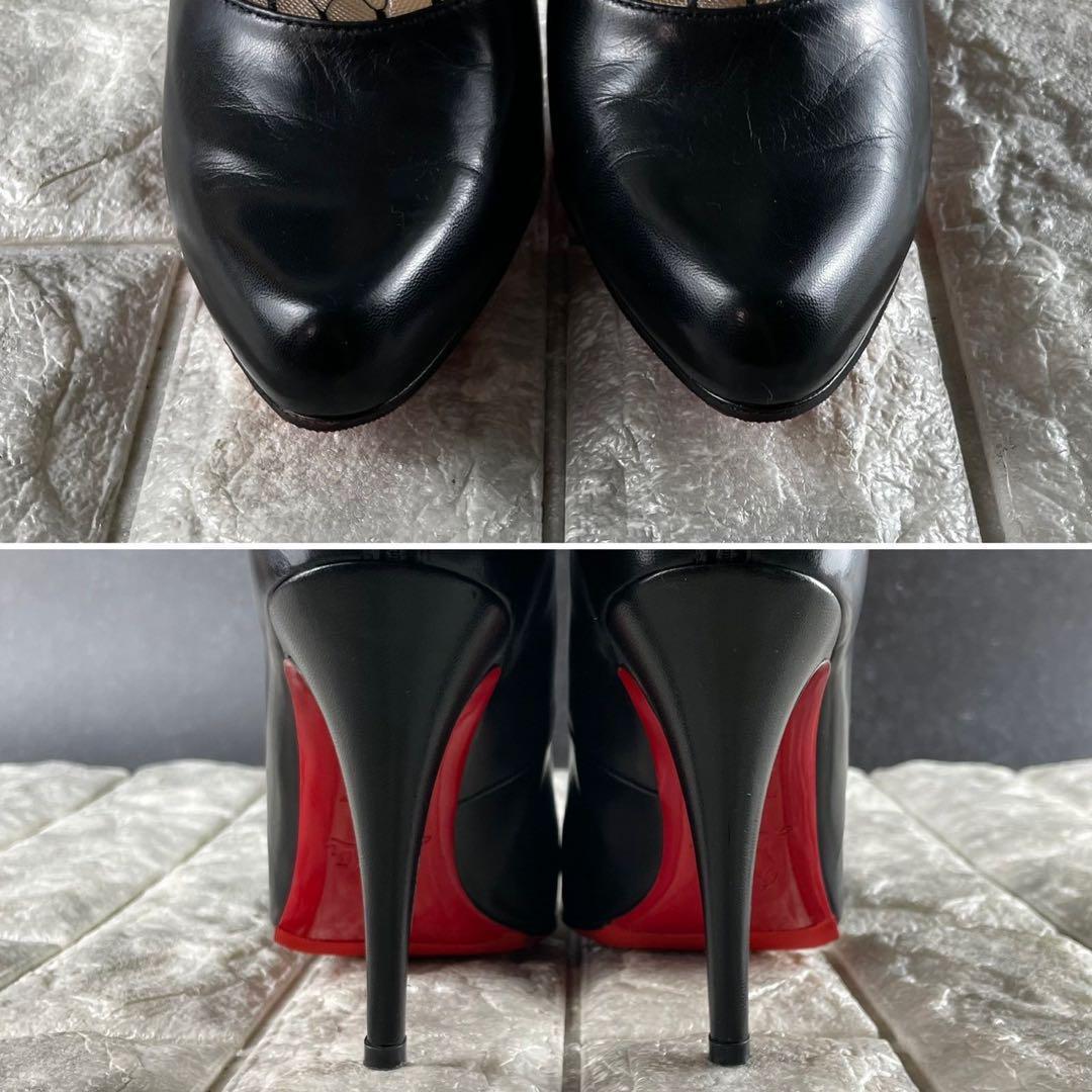 未使用級/EU37 クリスチャンルブタン パンプス RESILLISSIMA 黒