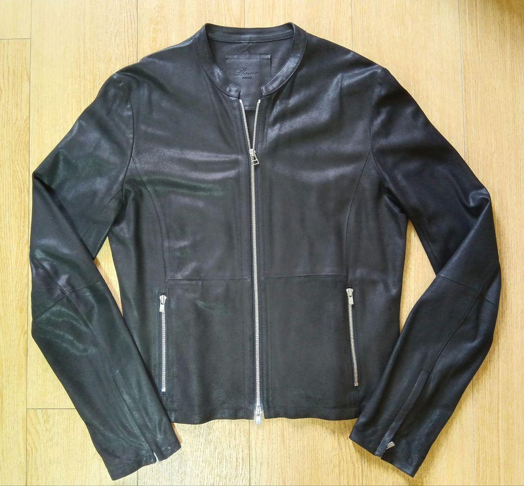 Rawtus ロゥタス 山羊革ゴードレザー シングルライダース サイズ38　黒