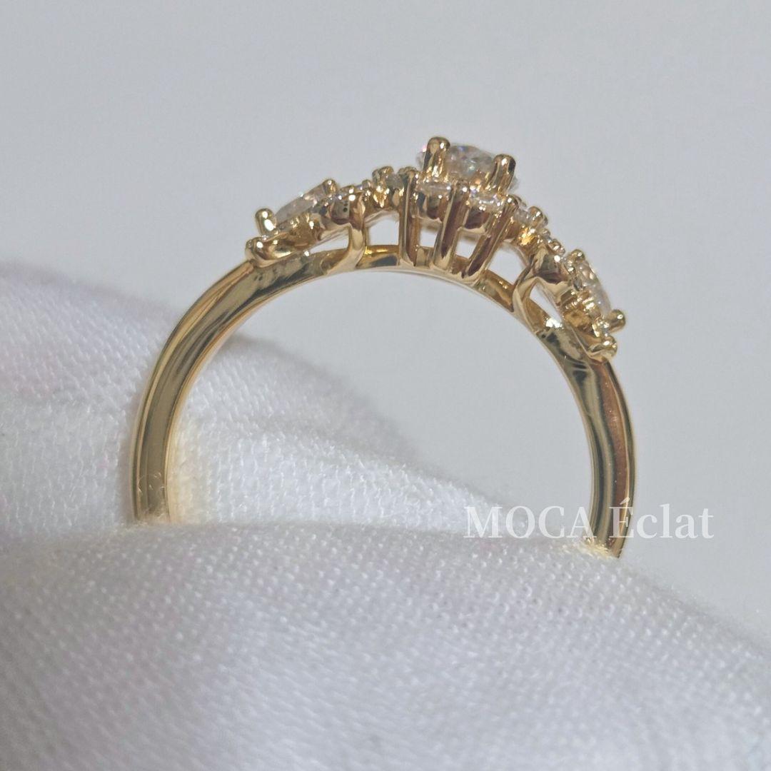 【椿さま お取り寄せ】モアサナイト リボンデザインリング 2ct オーバルカット