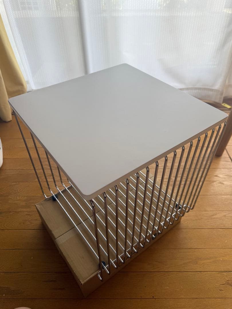 【美品】パントン ワイヤー シェルフ シングルサイズ 天板付き