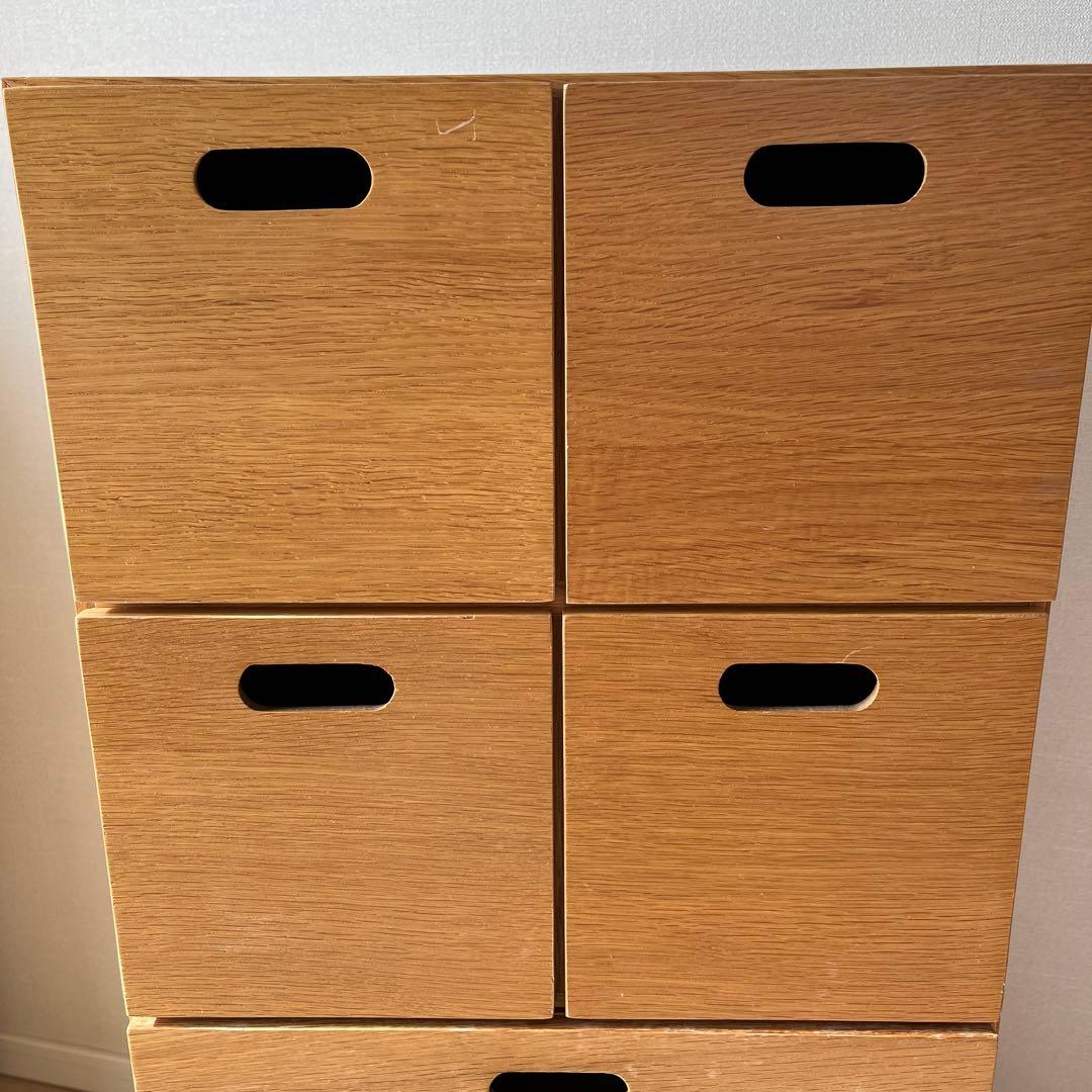 無印良品スタッキングチェスト２セット+キャスター台(DIY)