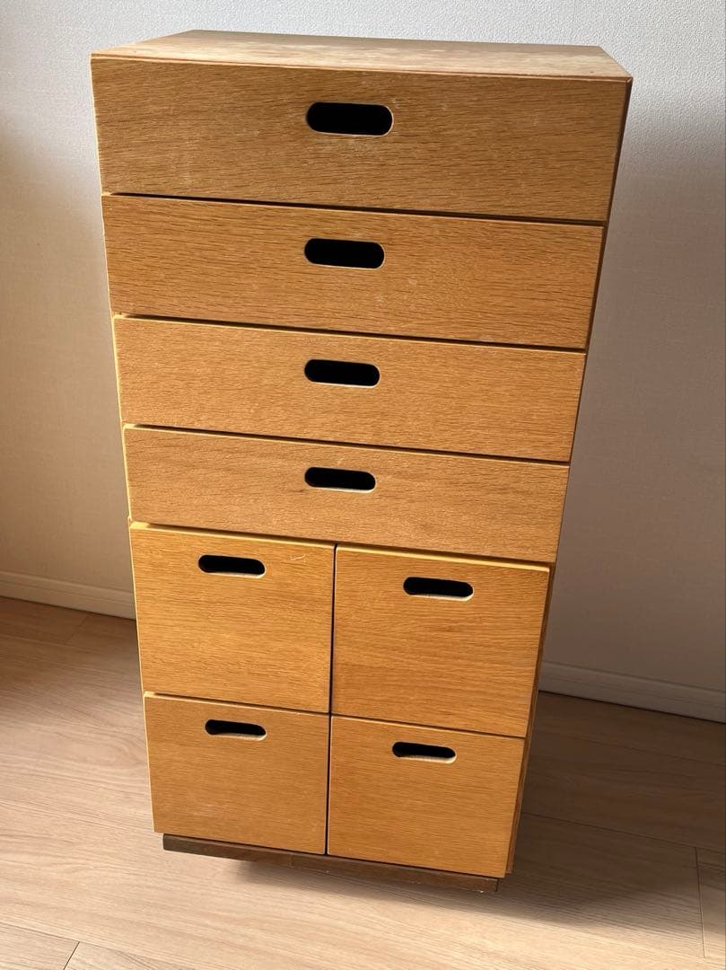 無印良品スタッキングチェスト２セット+キャスター台(DIY)