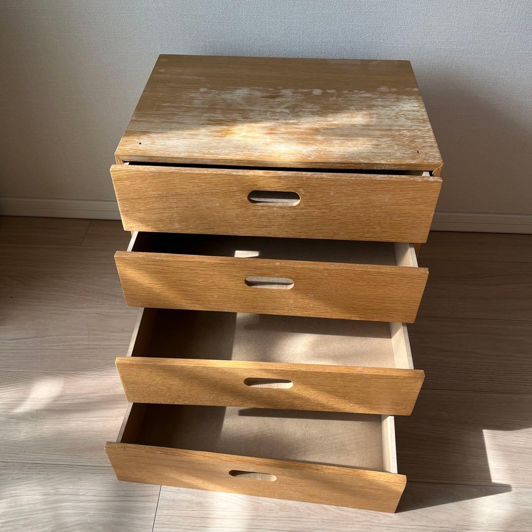 無印良品スタッキングチェスト２セット+キャスター台(DIY)