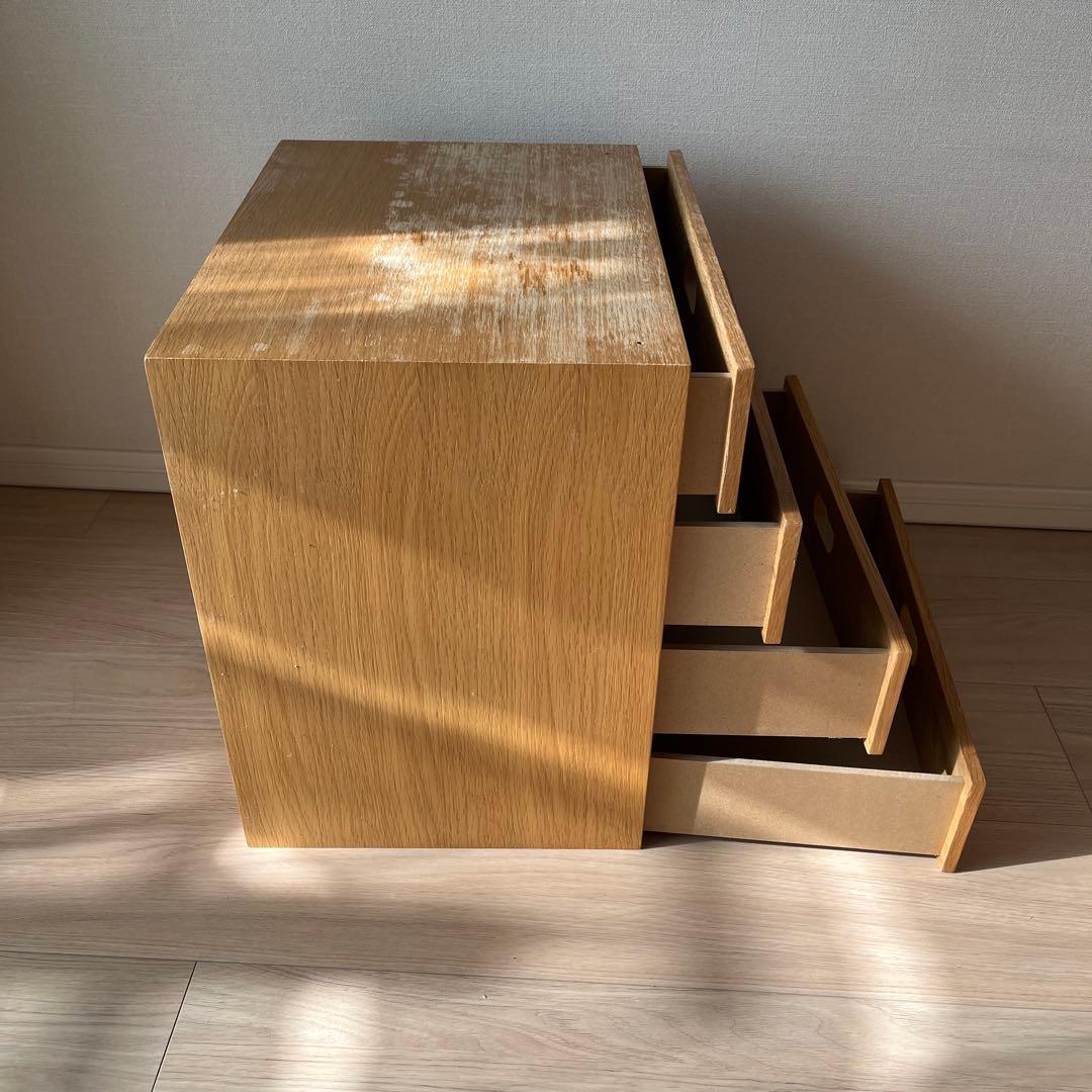 無印良品スタッキングチェスト２セット+キャスター台(DIY)