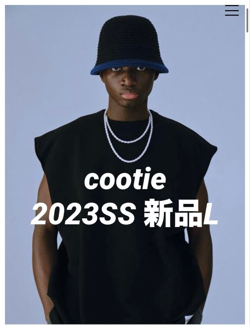 【新品L】cootie Inlay Sweat CutOff SleeveTee