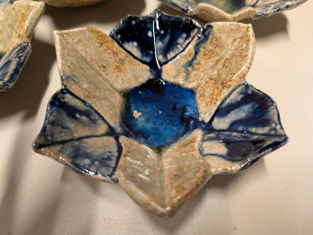 ［完全未使用]【福島一紘】百合染付向付 10枚セット 最終値下げ