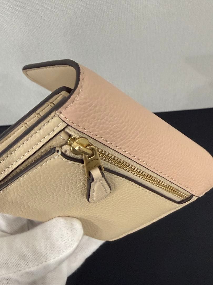 【新品未使用品】COACH 三つ折り財布 ソフトピンク