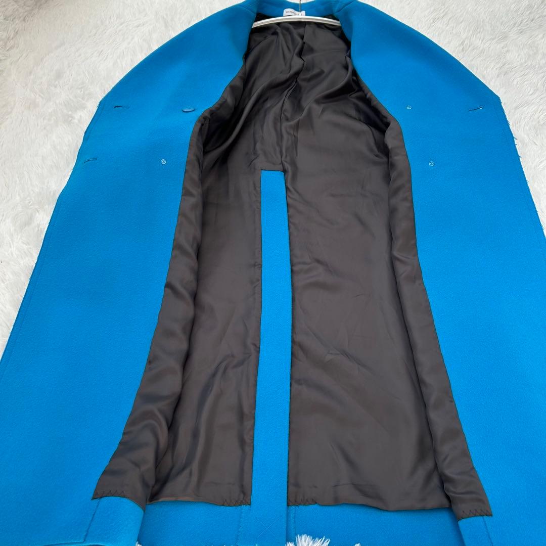 【最終値下げ】メゾンスペシャル　ウール100%コート　青