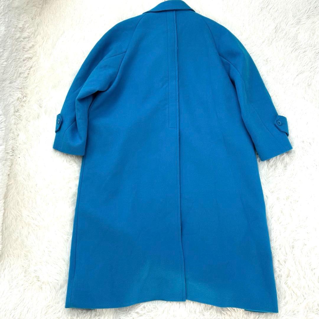 【最終値下げ】メゾンスペシャル　ウール100%コート　青