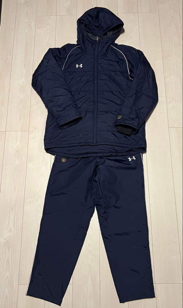 【選手支給品】帝京大学ラグビー　ダウン防寒着上下セット　XXXL