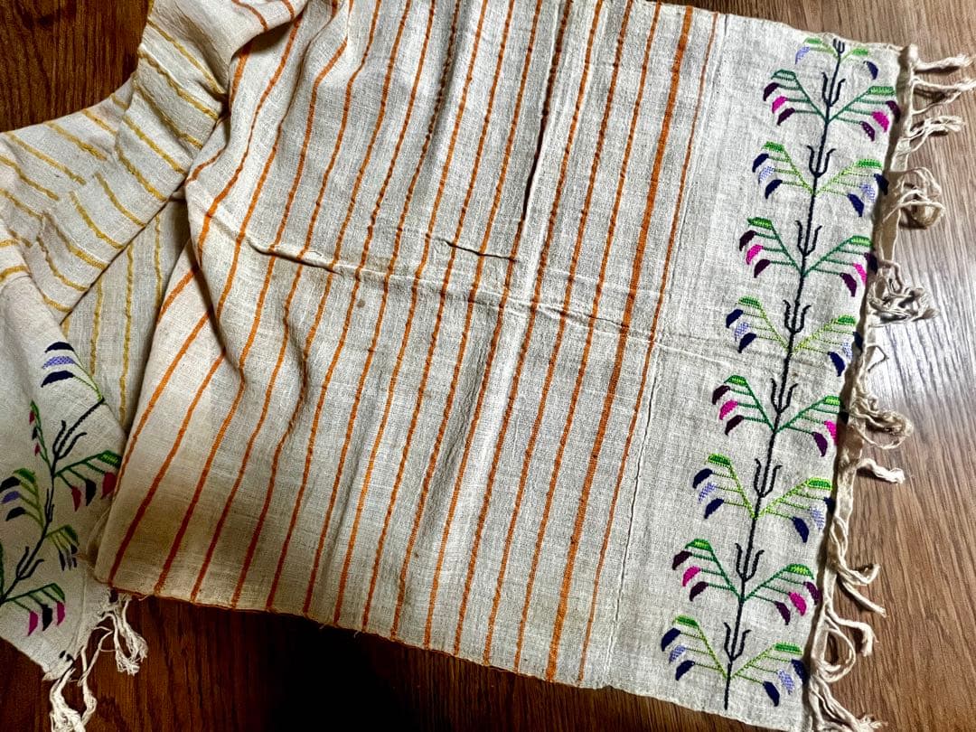 Vintage トルコ刺繍タオル 手刺繍 ハンドメイド