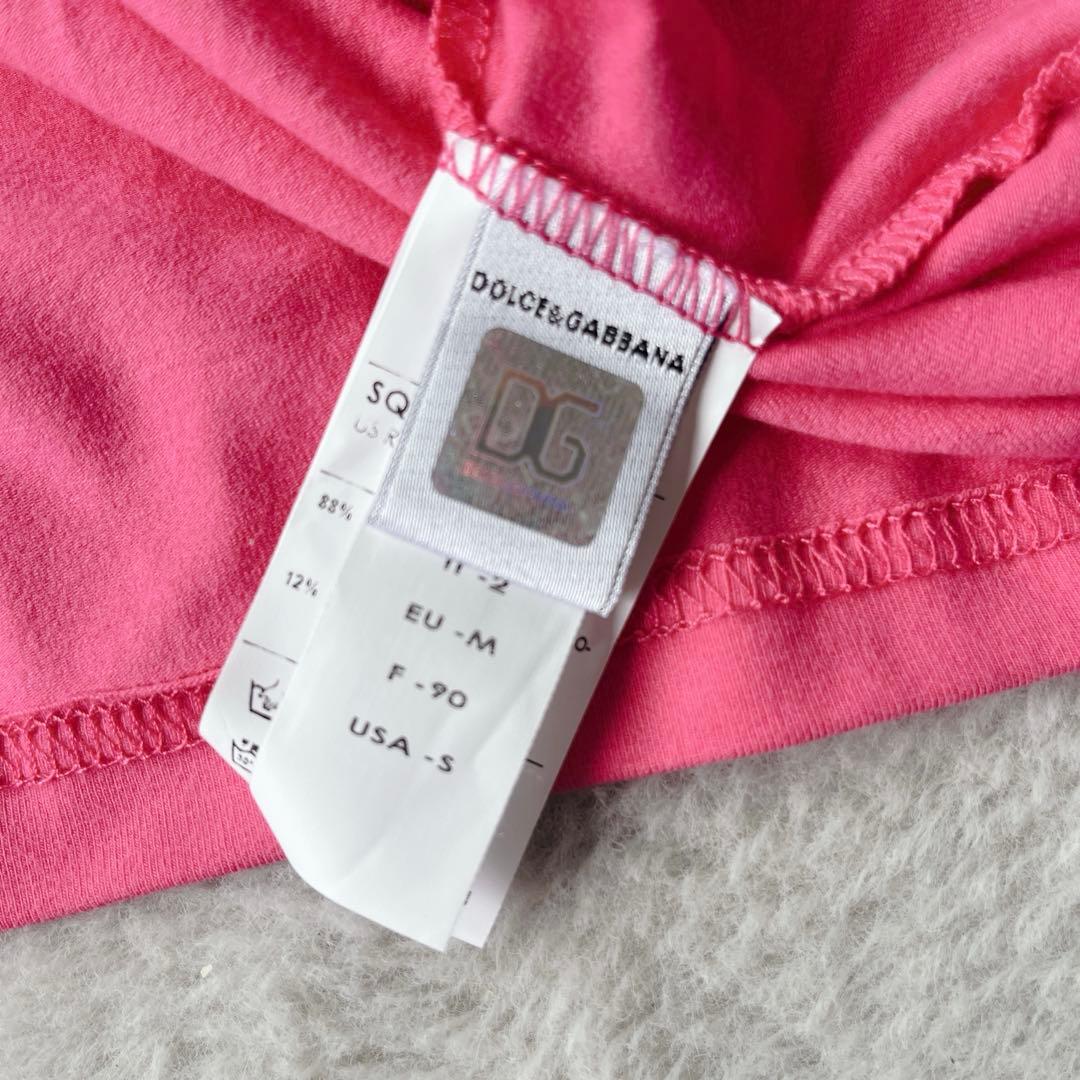 D&G BEACHWEAR ジュース柄 肩紐 リボン タンクトップ ピンク