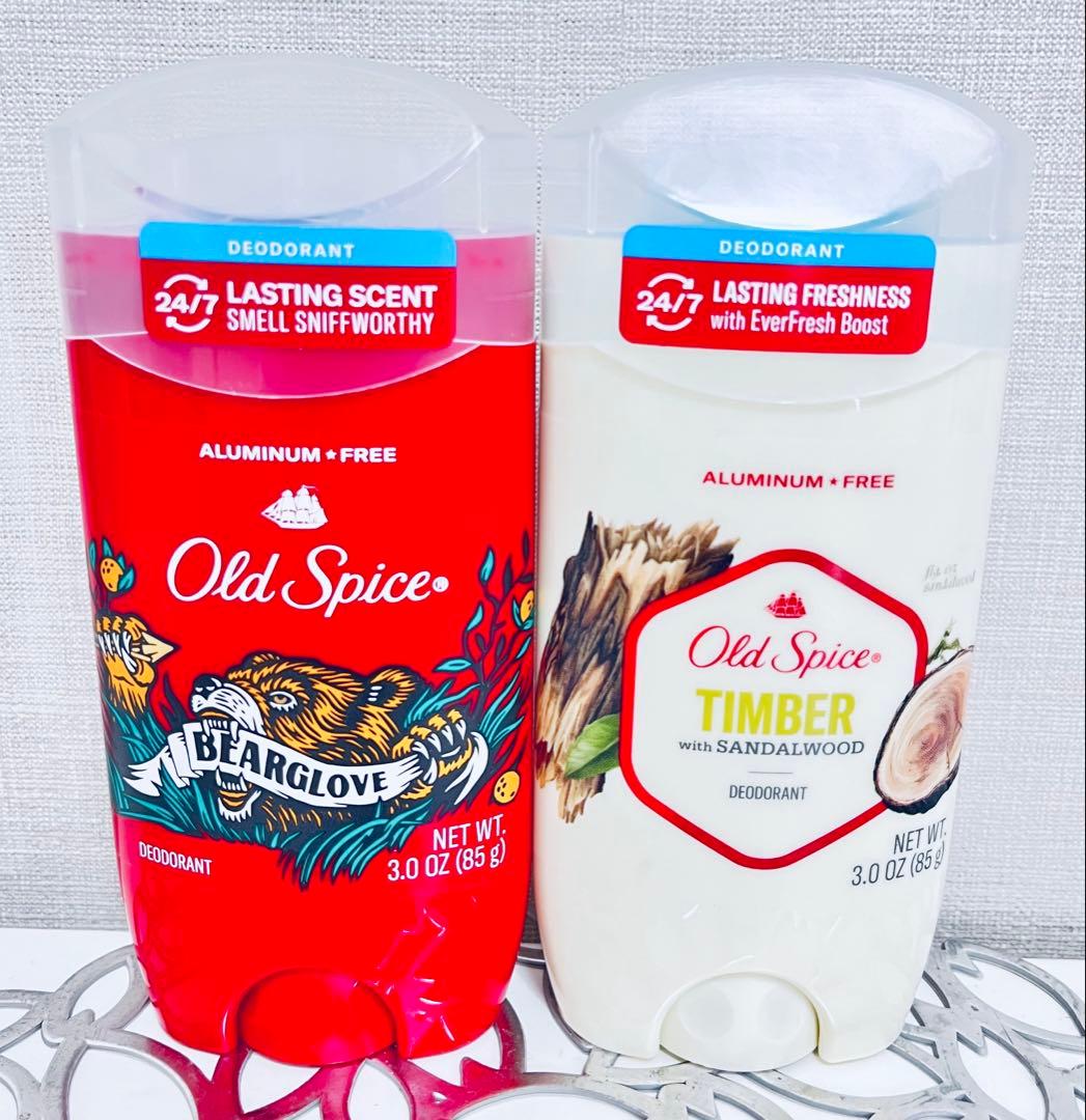 オールドスパイス デオドラント ティンバー 85g、ベアグローブ 85g 各2個