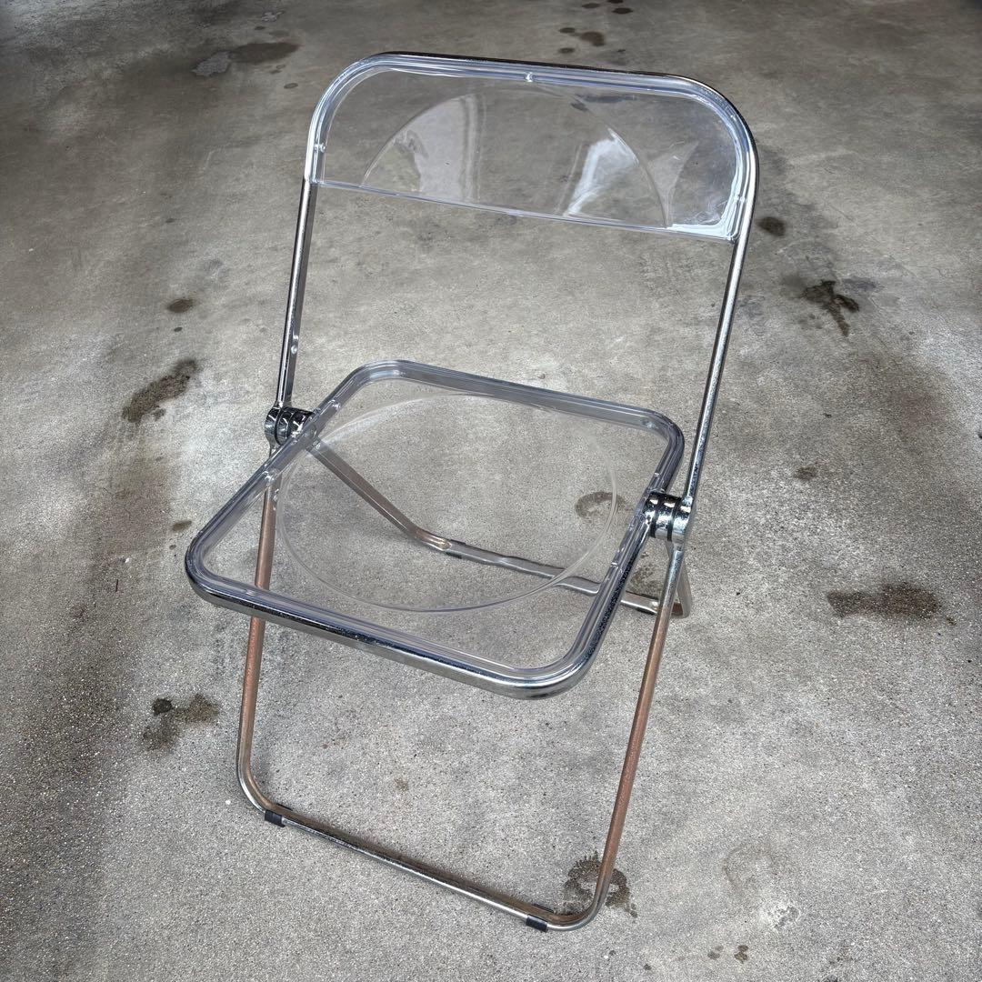 リプロダクト Plia chiar プリアチェア クリア折りたたみ 椅子