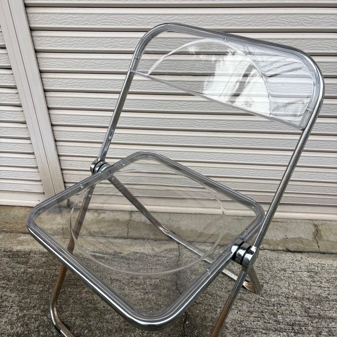 リプロダクト Plia chiar プリアチェア クリア折りたたみ 椅子