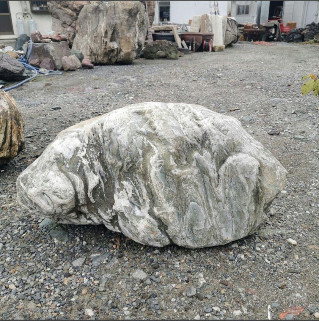 三波石　85キロ　庭石　石　鑑賞石　庭　坪庭　ガーデニング　置物　オブジェ