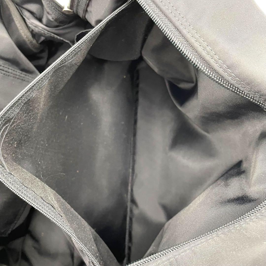 極美品　バーバリーゴルフ　ボストンバッグ　トートバッグ　ナイロン　レザー　黒