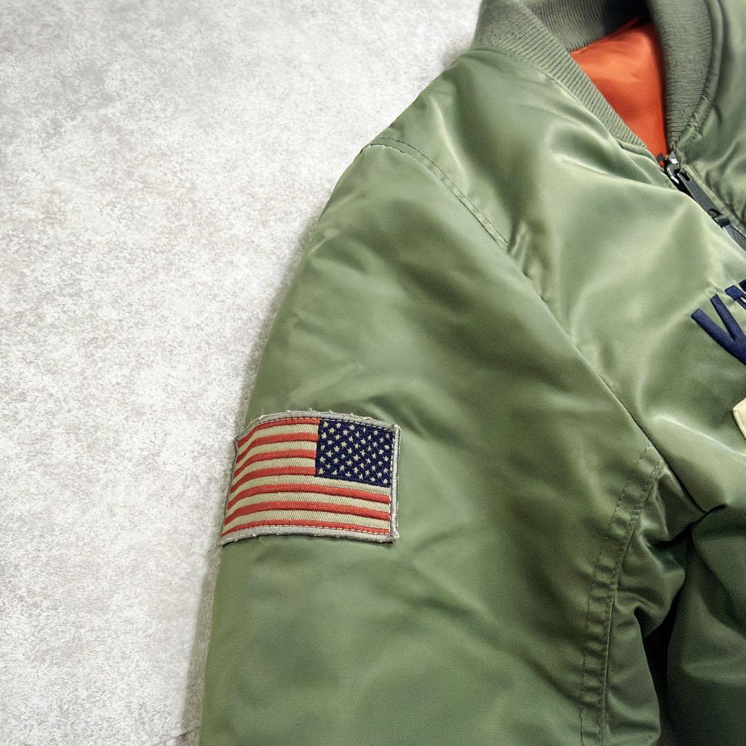 AVIREX MA-1 フライトジャケット バード刺繍 VBF-151 Lサイズ