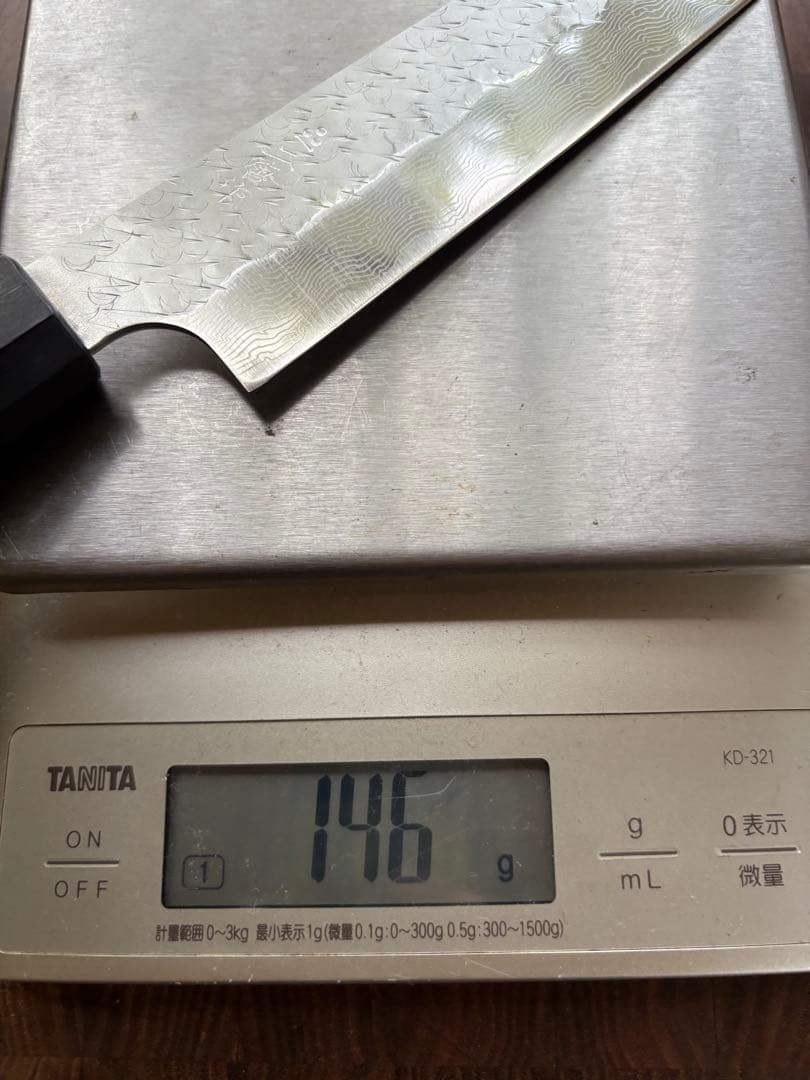 二唐刃物　SPG STRIX 切付　筋引　240mm 包丁槌目　ダマスカス