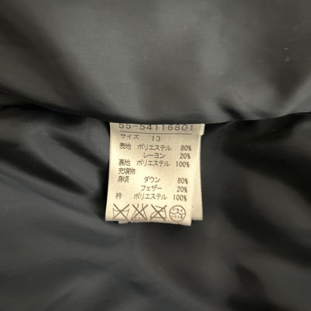 美品✨ef-de エフデ　大きいサイズ　ダウンジャケット 13号　ボリューム襟