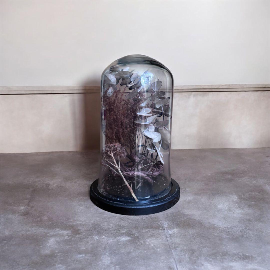 アンティーク ドライフラワー グラスドーム undercover