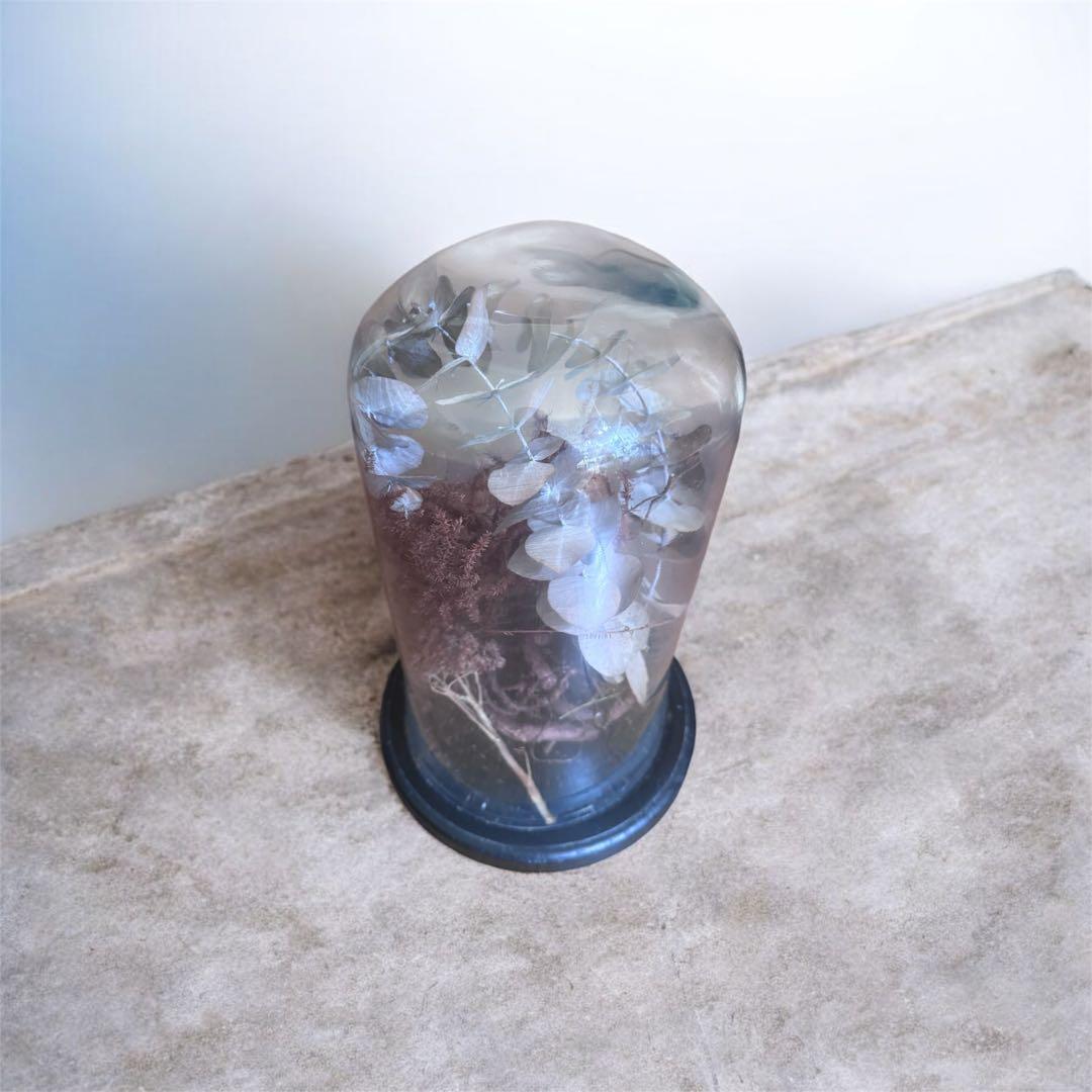 アンティーク ドライフラワー グラスドーム undercover