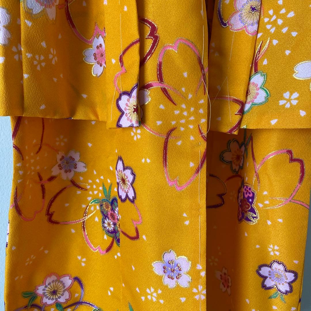 ７、8歳用　花柄着物セット