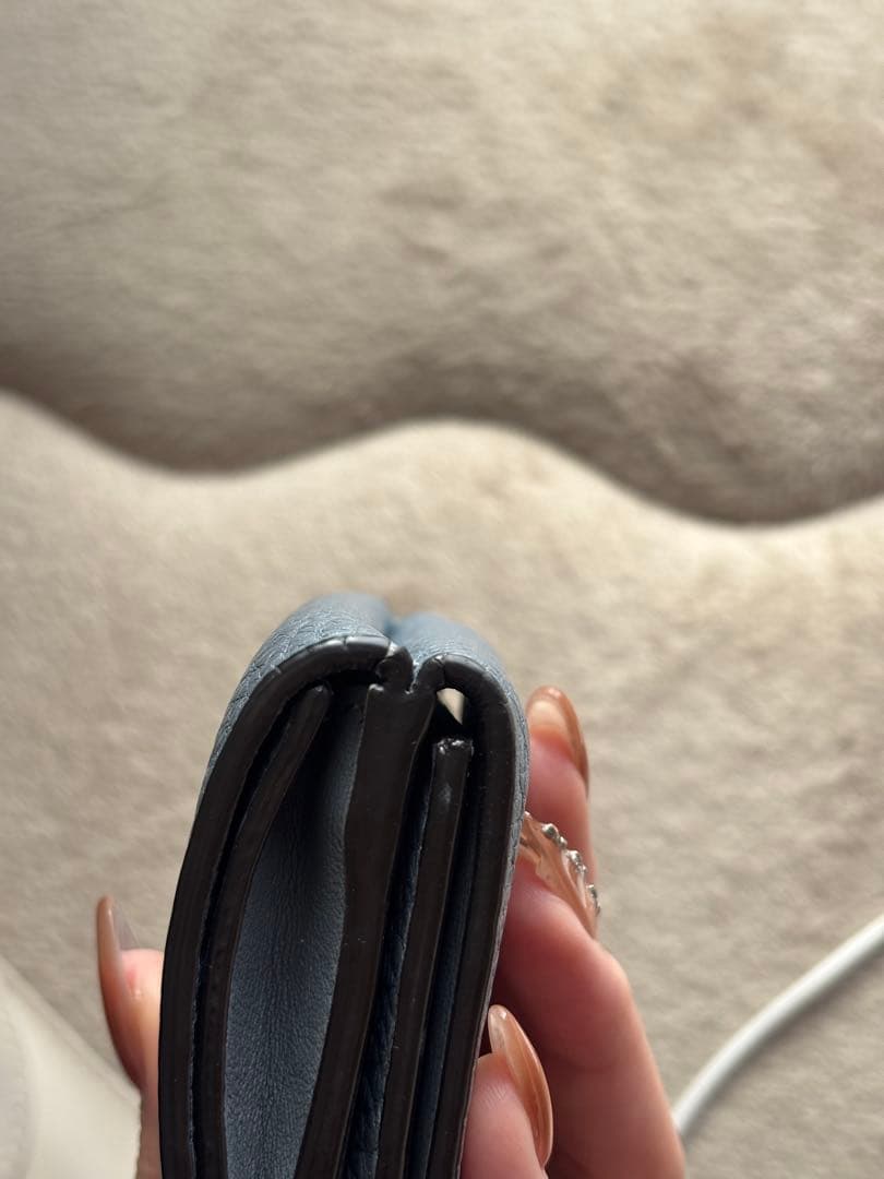 FENDI 三つ折り財布 ピーカブー　ブルー