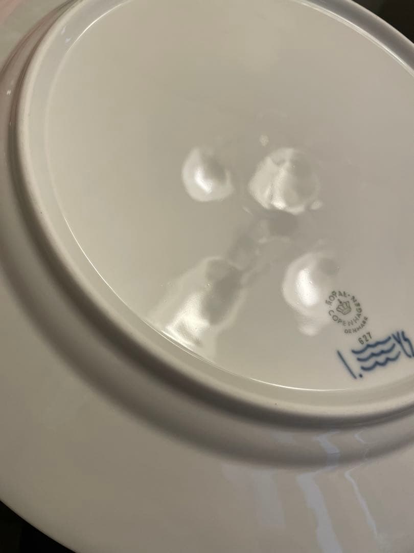 【新品】ロイヤルコペンハーゲン ブルーフルーテッド ハーフレース プレート 27