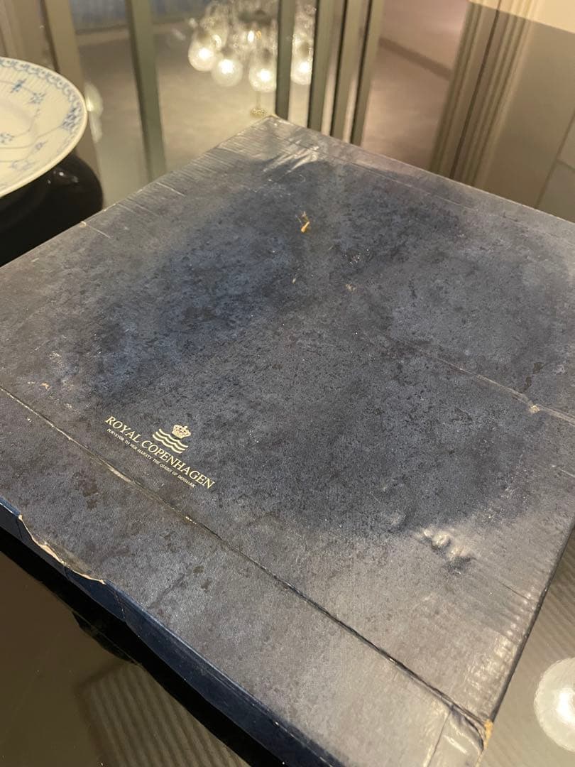 【新品】ロイヤルコペンハーゲン ブルーフルーテッド ハーフレース プレート 27