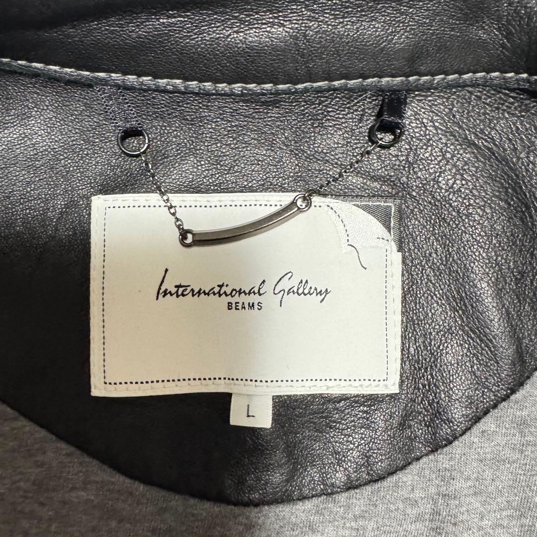 BEAMS 最高級ライン ラムレザー 羊革 ライダースジャケット ブラック L