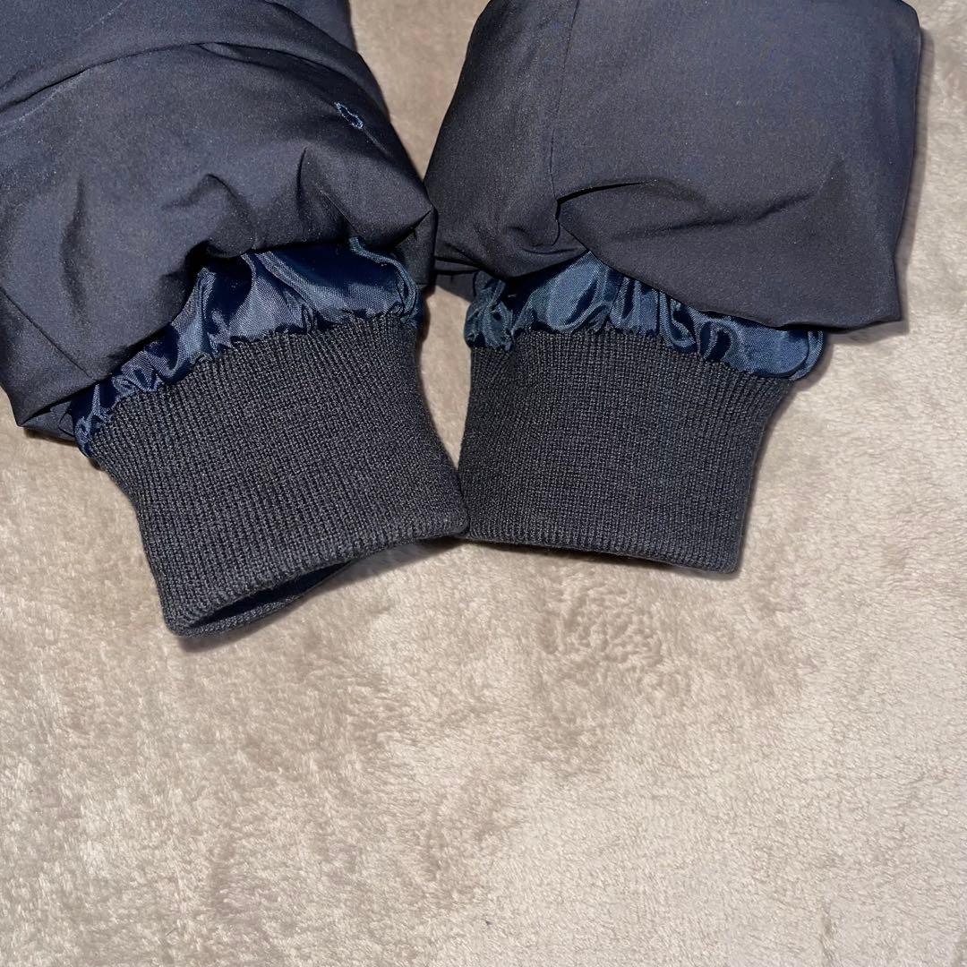 PLST ダウンジャケット ロング ファー フード付き ネイビー サイズS