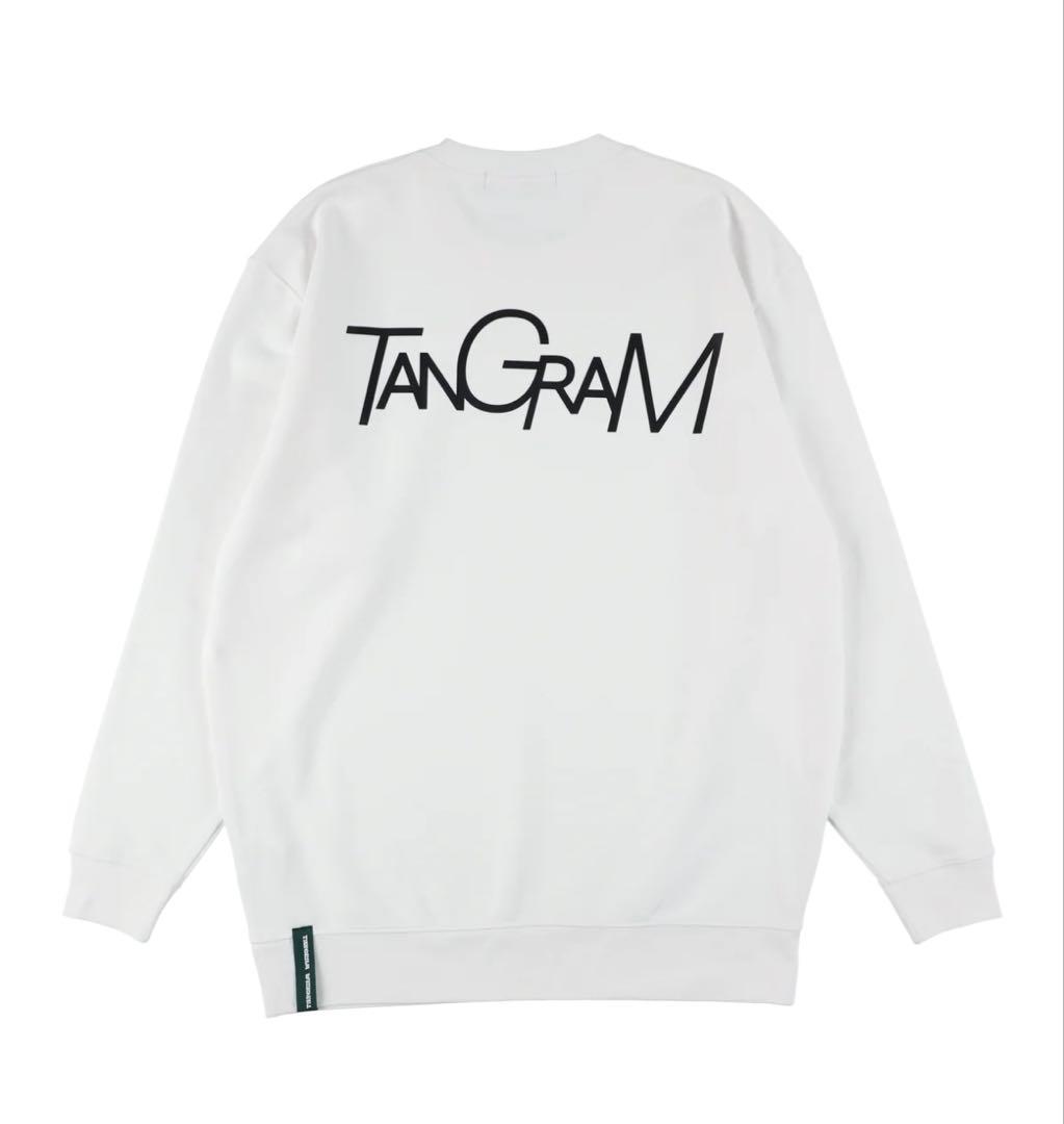 TANGRAM TSL LOGO SWEAT CREW WHITE （M）